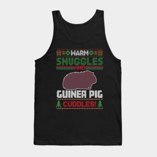 Guinea Pig Christmas Pajama Ugly Christmas Sweater Tank Top